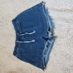 Pull On Drawstring Jean Shorts Size Small